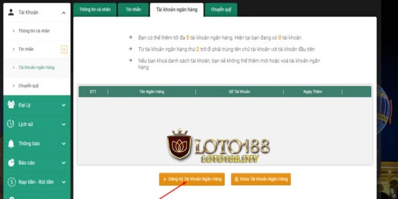 Rút tiền LOTO188 được diễn ra rất nhanh chóng