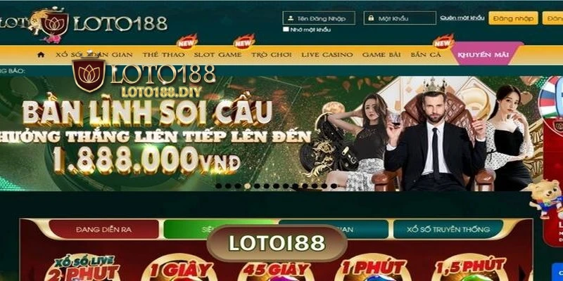 Loto188 cung cấp các trò chơi dựa trên hệ thống xổ số và lô đề phổ biến