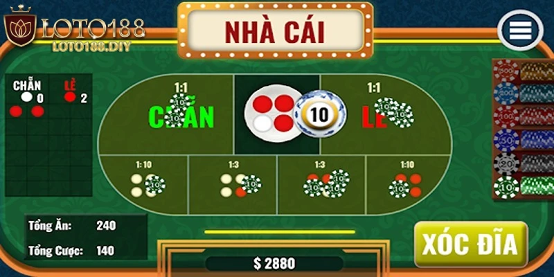 Cách chơi xóc dĩa LOTO188 với kĩ thuật đặt cược theo mẫu