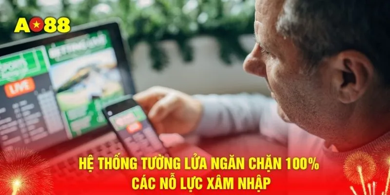 Hệ thống tường lửa ngăn chặn 100% các nỗ lực xâm nhập